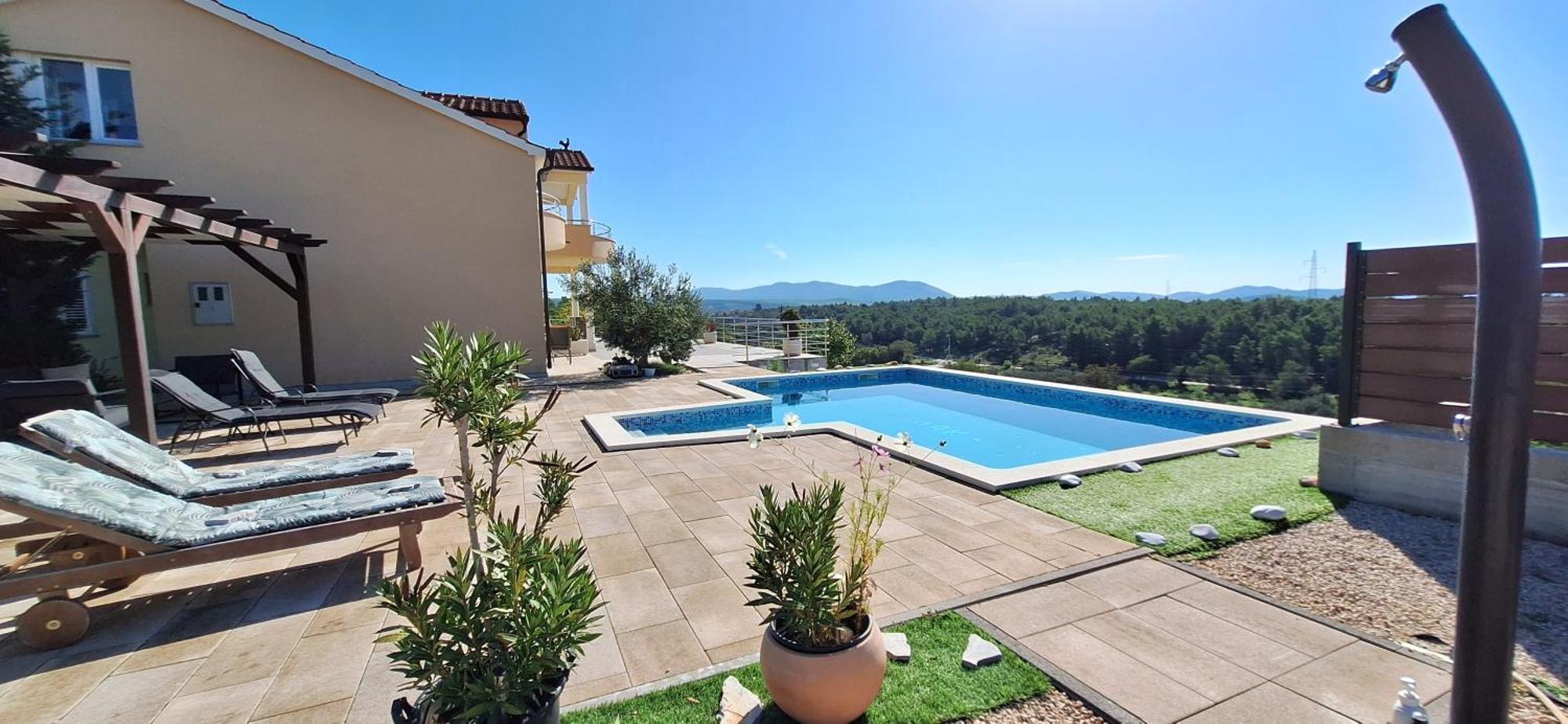 Villa Scolopax Rusticola Skradin With Heated Pool Ngoại thất bức ảnh